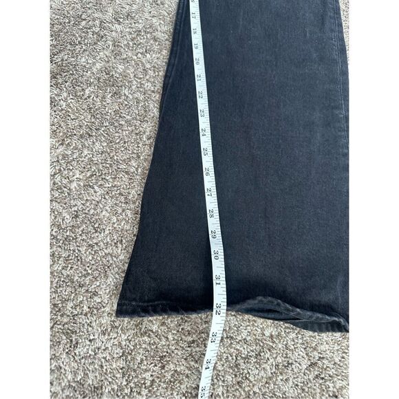 Abercrombie & Fitch The Vintage Flare High Rise Black Wash Jeans 33/16 Long - Picture 6 of 9
